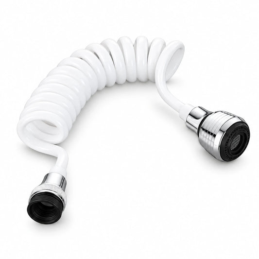 Dropfiltershop Faucet Extender Hose, Plastic Retractable Bubbler